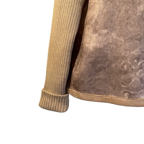 Coldwater Creek Toggle Button with Knitted Sleeves Blazer Jacket Shacket Coat - Picture 6 of 12